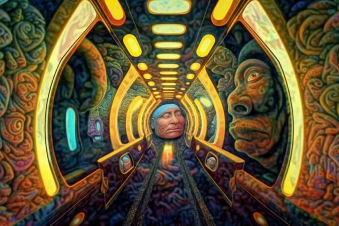 DeepDream psychedelic art piece