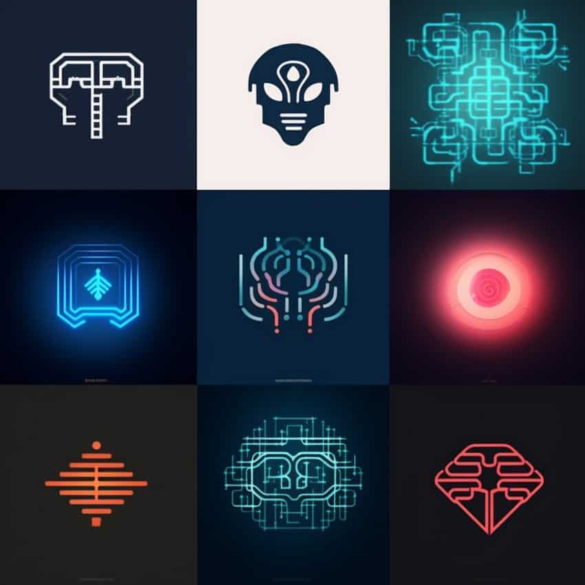 AI-created logo design ideas