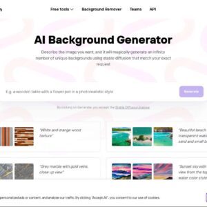 AI Background Generator by PhotoRoom