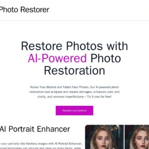 AI photo restorer