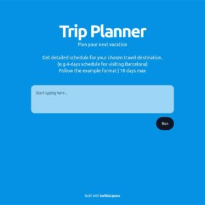 AI Trip Planner