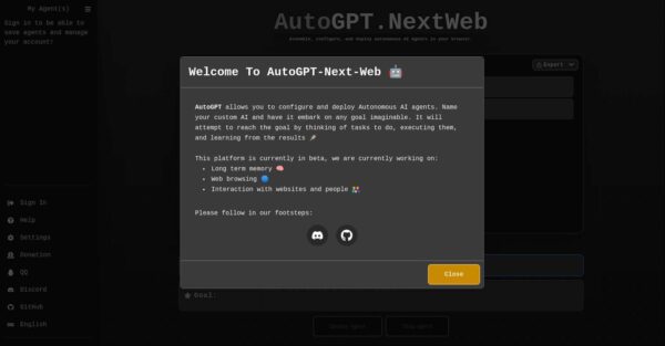 AutoGPT Nextweb