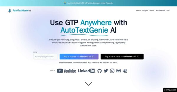 AutoTextGenie AI