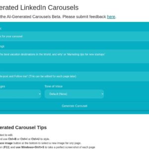 Carousel generator