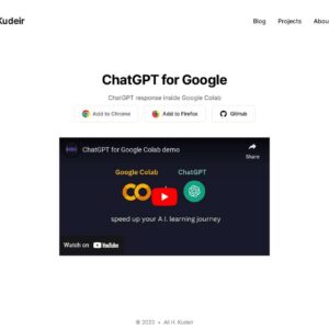 ChatGPT for Google Colab