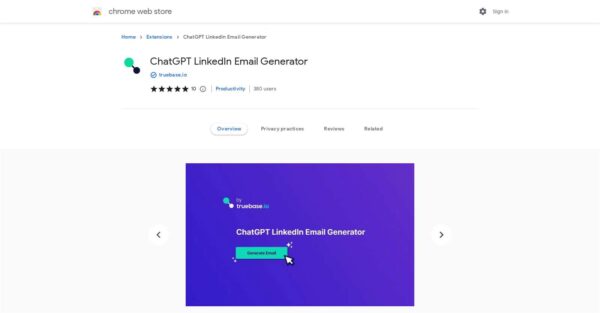 ChatGPT LinkedIn Email Generator