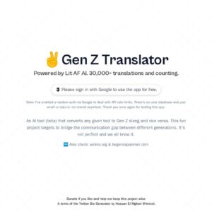 Gen Z Translator