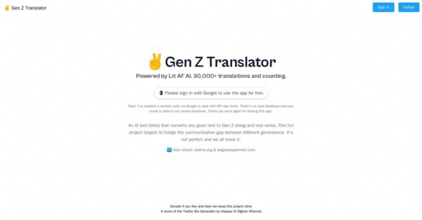 Gen Z Translator