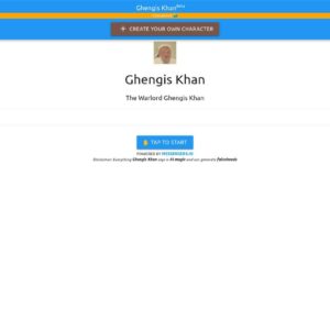 Ghengis Khan chatbot