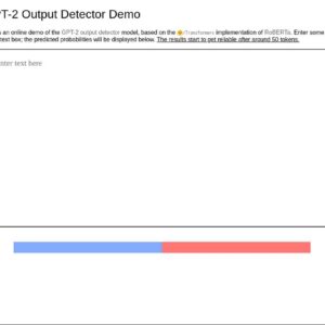 GPT-2 Output Detector