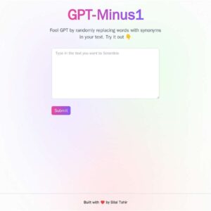 GPT-Minus1