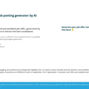 Job posting generator by AI