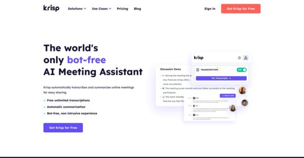 Krisp AI Meeting Assistant