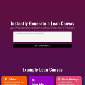 Lean Canvas