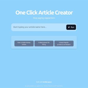 OneClickArticleCreator