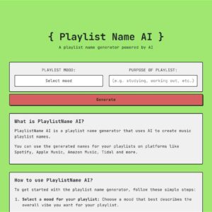 Playlistnameai