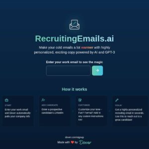 Recruiting Emails AI by Dover