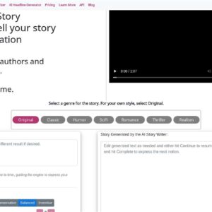 Sassbook AI Story generator