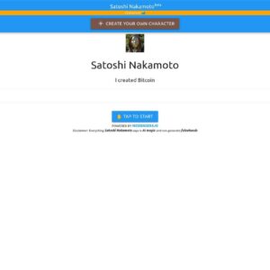 Satoshi Nakamoto Chatbot