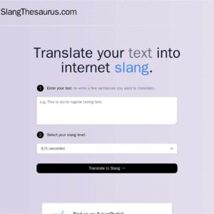 Slang Translator