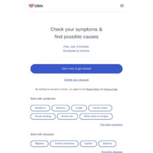 Ubie AI Symptom Checker