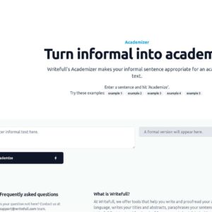 Writefull Academizer