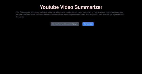 YouTube Summarizer